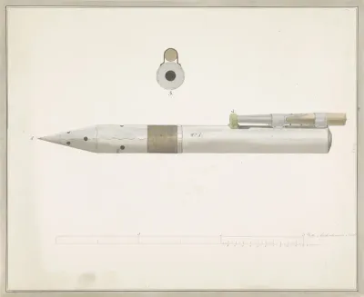 Congreveraket, mogelijk gebruikt door de Engelsen bij het bombardement van Vlissingen, 1809