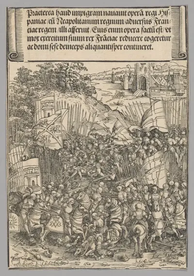 Conquest of Naples, plate 17 from Historical Scenes from the Life of Emperor Maximilian I from the Triumphal Arch