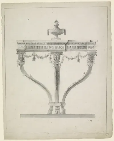 Consoletafel met vaas