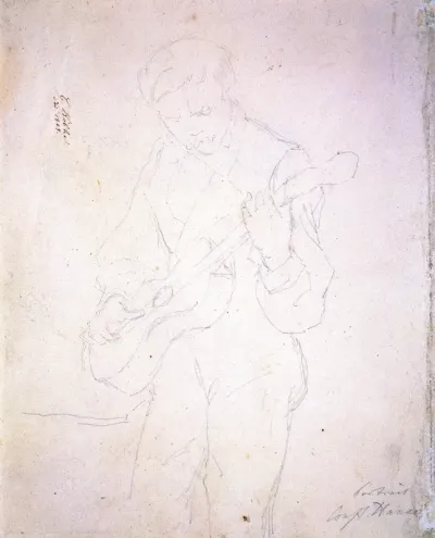 Constantin Hansen spiller guitar