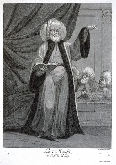 Constantinople: a mufti or authority on religious law