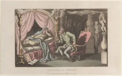 Consulting the Prophet, from "Journal of Sentimental Travels in the Southern Provinces of France, Shortly Before the Revolution"