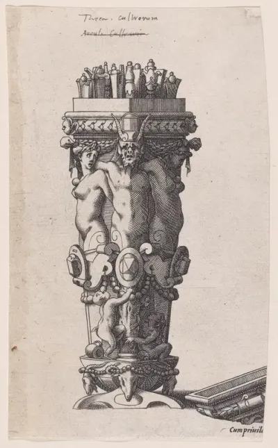 Container with a Satyr (Nécessaire de table)