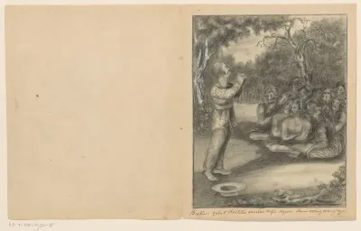 Coolen leidt in gebed, ca. 1820-1850