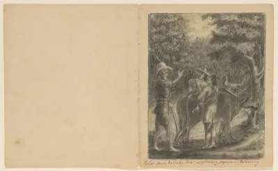 Coolen spreekt met de mensen over bekering, ca. 1820-1850