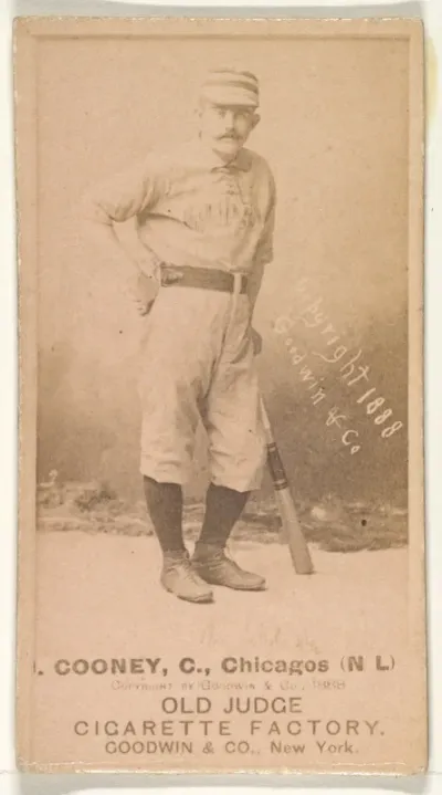 Cooney, Catcher, Chicago, from the Old Judge series (N172) for Old Judge Cigarettes