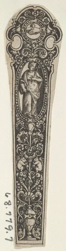 Copy of a Design for a Knife Handle with the Personification of Faith