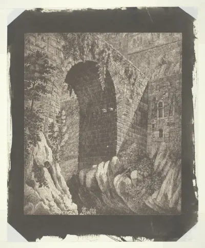 Copy of a Large Italian Print, Reduced in the Camera