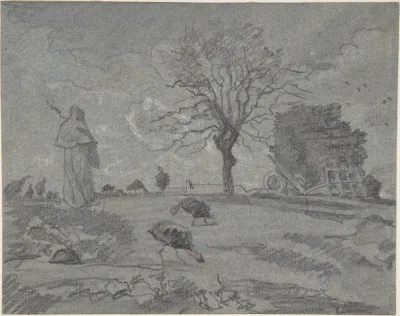 Copy of a painting entitled "L'Automne," by J.F. Millet