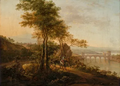 Copy of an Italian Landscape by Jan Both
