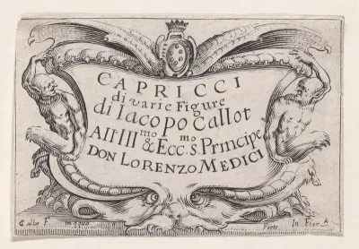 Copy of Frontispiece, from "Les Caprices" Series A, The Florence Set
