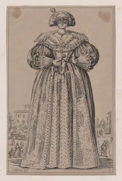 Copy of La Dame au Masque (The Lady Wearing a Mask), from "La Noblesse" (The Nobility)