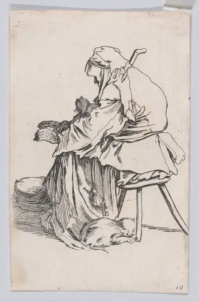 Copy of La Vieille aux Chats (The Old Woman with Cats), from "Les Gueux suite appelée aussi Les Mendiants, Les Baroni, ou Les Barons" (The Beggars, also called the Barons)