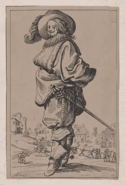 Copy of Le Gentilhomme au Plastron de Fourrure (The Gentleman with a Shirt Front of Fur), from "La Noblesse" (The Nobility)