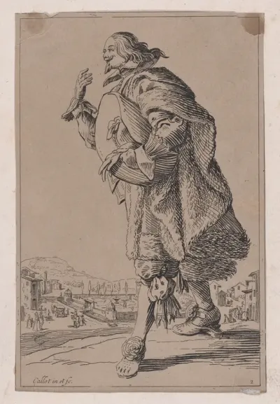 Copy of Le Gentilhomme qui Salue Tenant son Feutre sous le Bras (The Gentleman who Bows Holding his Felt Hat Under his Arm), from "La Noblesse" (The Nobility)