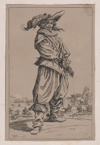 Copy of Le Guerrier au Chapeau Orné d'une Grande Plume (The Officer with a Large Feather in His Hat), from "La Noblesse" (The Nobility)