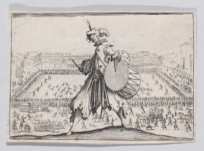 Copy of Le Jeu de Paume sur la Place Sainte-Croix, a Florence (The Tennis Game at the Piazza Santa Croce, in Florence), from "Les Caprices"