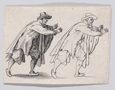 Copy of L'Homme Qui Court (The Running Man), from "Les Caprices" Series B, The Nancy Set
