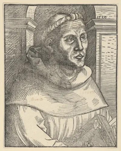 Copy of Luther as an Augustinian Friar, Half Length