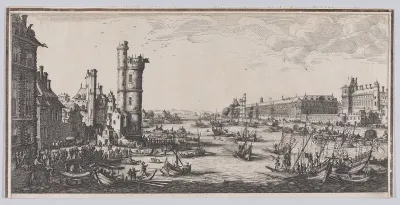 Copy of Vue du Louvre (View of the Louvre), from "Les Deux Grandes Vues de Paris" (The Two Large Views of Paris)