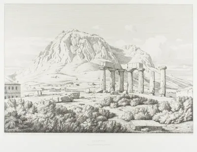Corinth: Temple of Neptune and the Acrocorinth