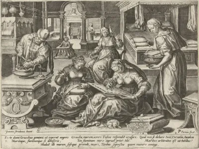 Cornelia en Gracchus binnenshuis