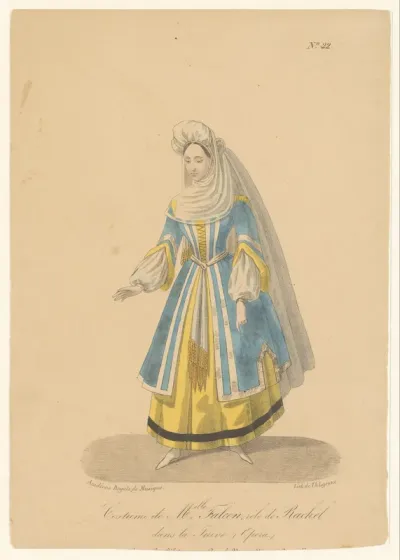 Cornélie Falcon in de rol van Rachel in de opera La Juive