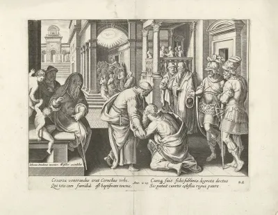 Cornelius knielt voor Petrus