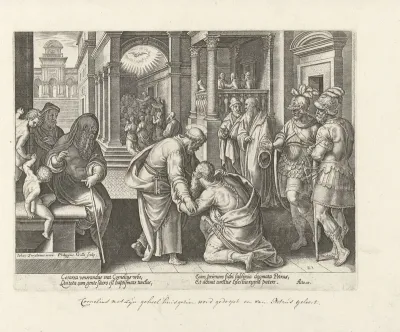 Cornelius knielt voor Petrus
