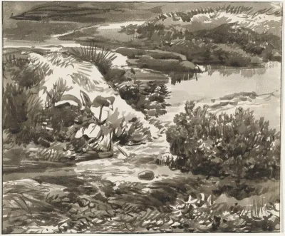 Corner of a Meadow with a Stream