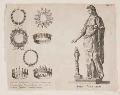 Corona Triumphalis og Virgo Vestalis