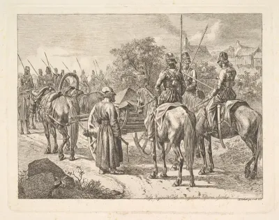 Cossacks Escorting the Regimental Cassone