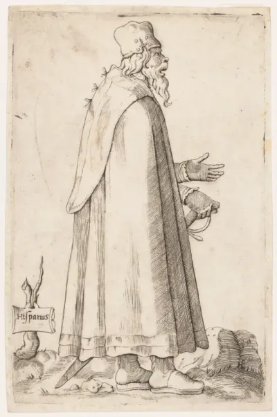 Costume Plate: Bearded Man from Spain