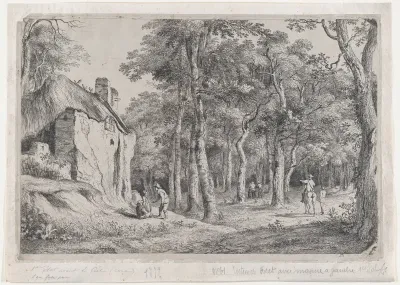 Cottage at the Entrance to a Forest