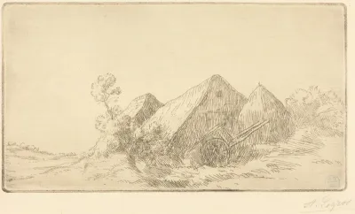 Cottage with a Cart (Chaumiere a la charette)