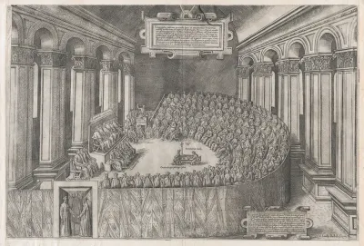 Council of Trent, from "Speculum Romanae Magnificentiae"