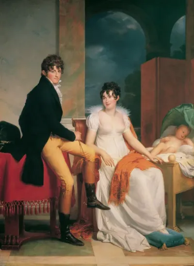 Count Moritz Christian von Fries and his family