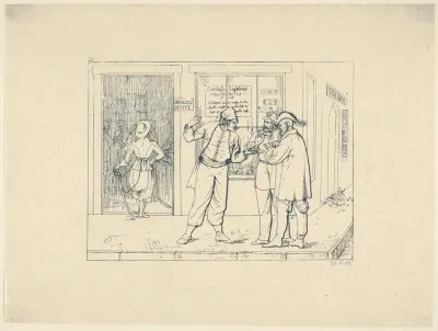 Counterfeit Confederate Notes Publicly Offered for Sale in the "City of Brotherly Love" (from Confederate War Etchings)