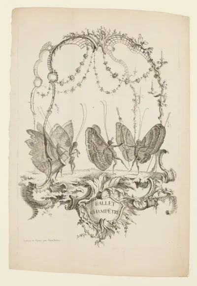 Country Ballet (Ballet Champêtre), from Essai de Papilloneries Humaines par Saint Aubin