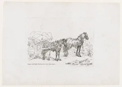 Country Cart Horses, from The Rhedarium, or, A New Book of Horses and Carriages