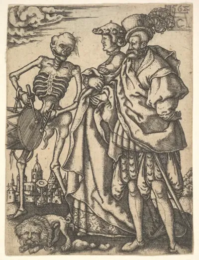Couple and Death with a Drum, from "The Dance of Death"