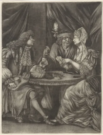 Couple Cheating at Cards