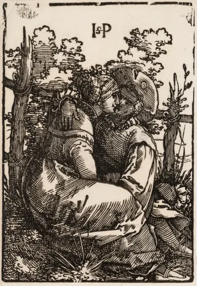 Couple of Lovers in a Garden