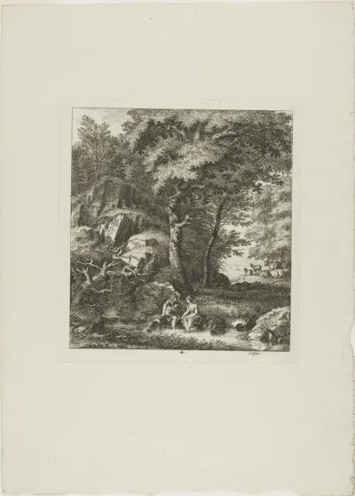 Couple Seated in a Glade