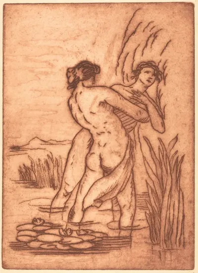 Couple Standing in Water