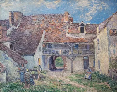 Cour de ferme à Saint-Mammès