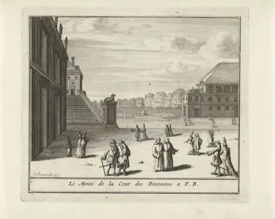 Cour de la Fontaine van het paleis van Fontainebleau