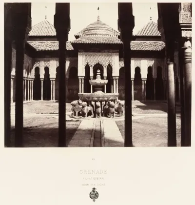 Cour des Lions, Grenade, Alhambra (Court of the Lions, Granada, Alhambra)