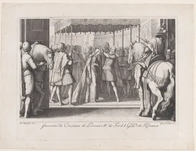 Couronnement de La Grande Duchesse (The Coronation of the Grand Duchesse), from "La Vie de Ferdinand Ier de Médicis série appelée aussi Les Batailles des Médicis" (The Life of Ferdinand I de'Medici also called The Medici Battles)