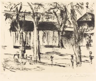 Court with Trees (Bahnhof Tiergarten)